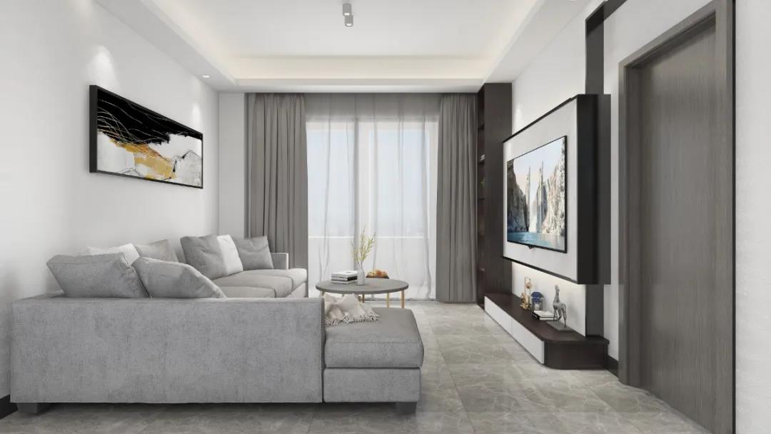 通体大理石瓷砖 | 超酷的灰色现代风!